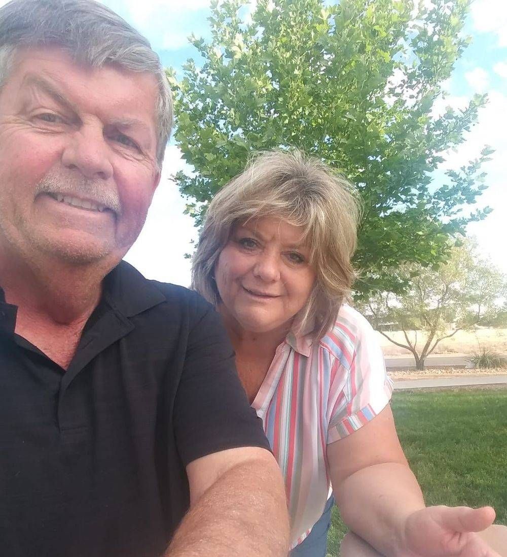 Mrs. Kathy with her husband